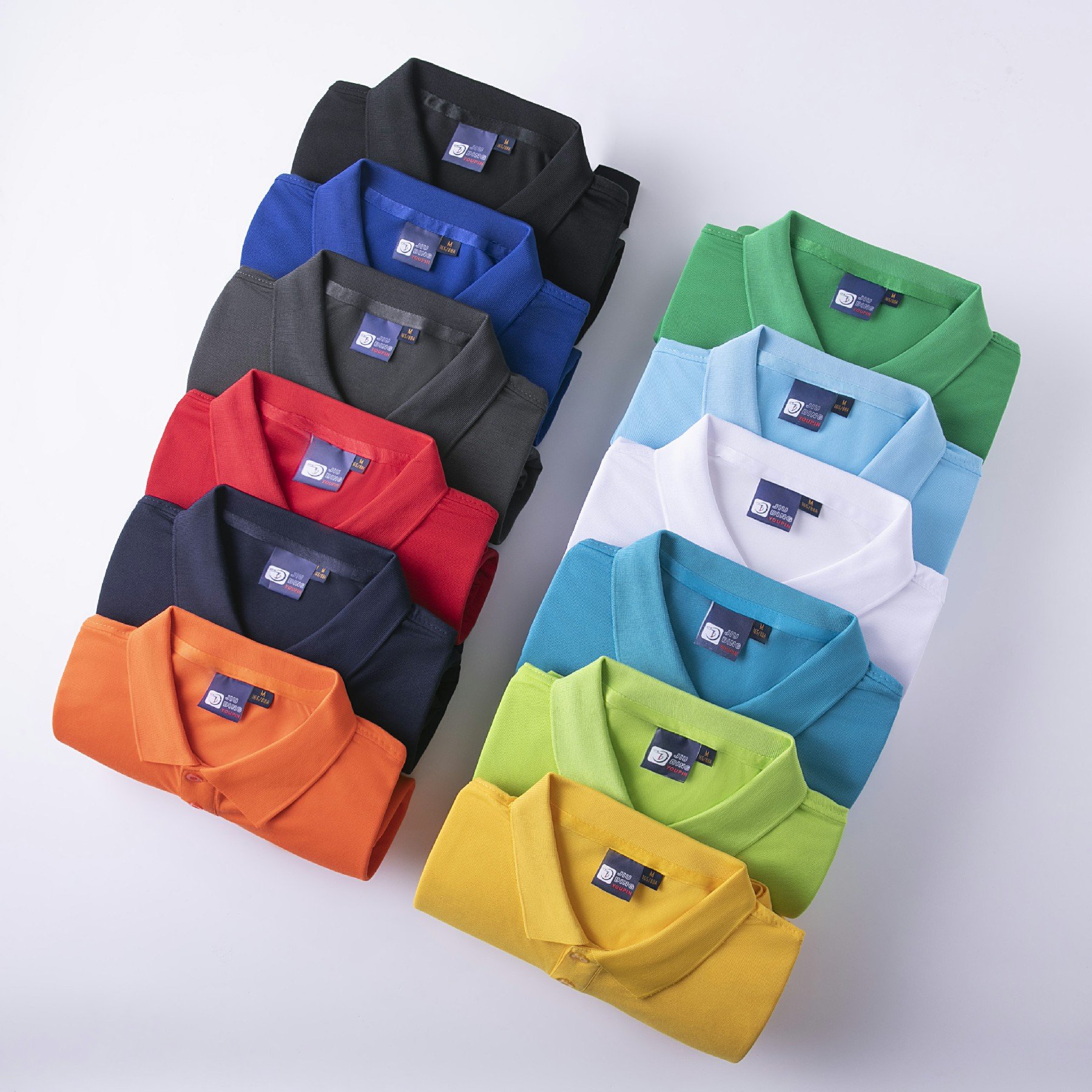 Summer lapel shop short sleeved work clothes T-shirt work clothes men's polo shirts