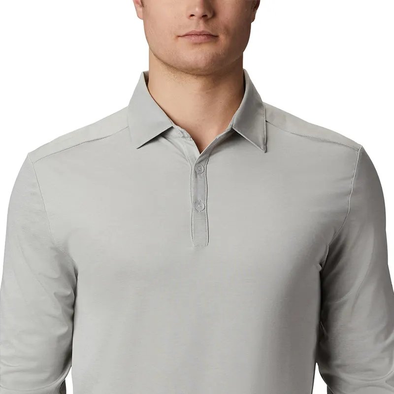 Customized Quick Dry Long Sleeve polo polyester T-shirt Jersey buttons Golf Polo Shirt Men's Shirt