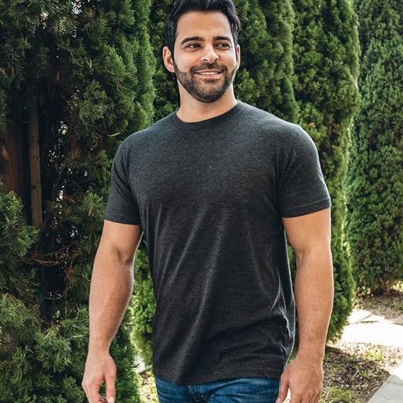 MEN'S CREW NECK T-SHIRT - Pre-shrunk, soft and fitted premium t-shirt - Men's Cotton T-Shirt