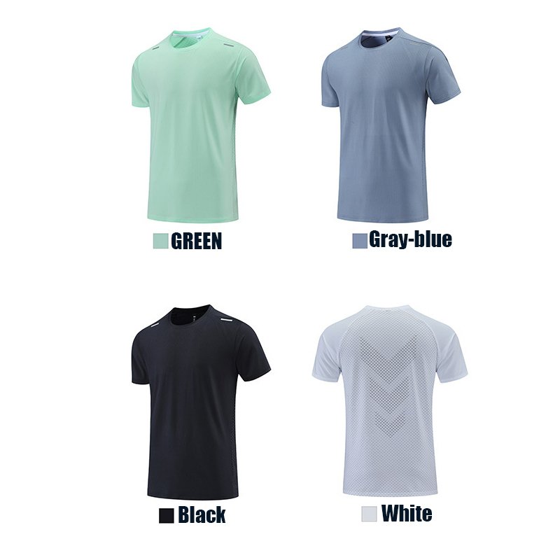 Custom Summer Breathable Polyester Quick Dry Running T Shirt For Men Fitness Athletic Gym Sports Wear Men's T-Shirts