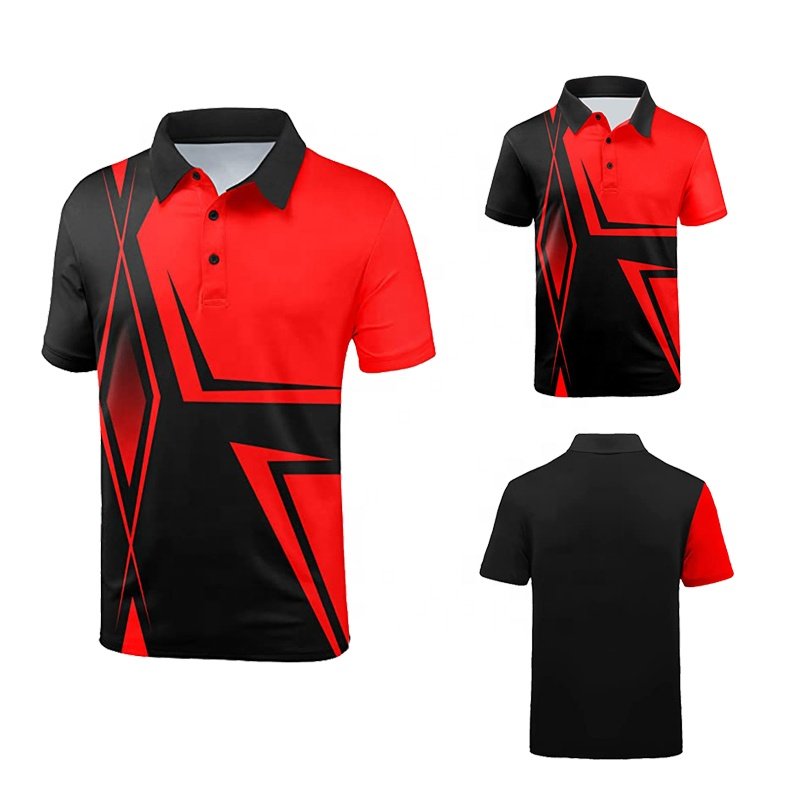Custom Design Your Own Brand Polo Shirts Short Sleeve Men's Polyester Quick Dry Man Golf Polo T-shirt