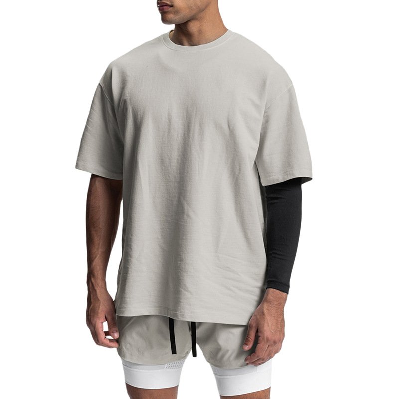 Wholesale Men Blank T-shirt Custom Quality Cotton Loose Drop Shoulder Oversized T Shirt