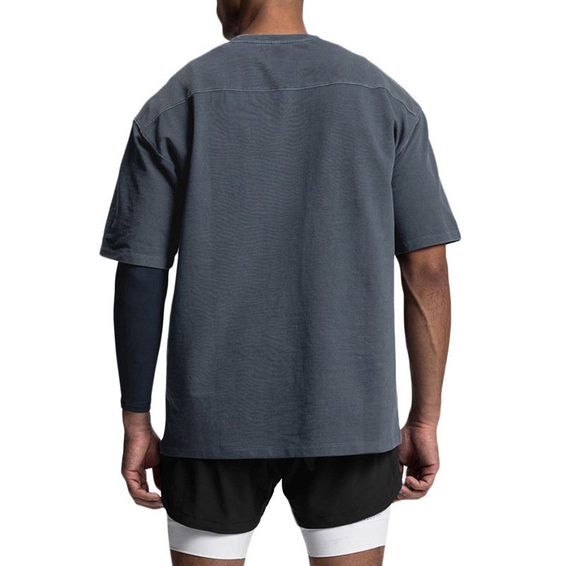 Wholesale Men Blank T-shirt Custom Quality Cotton Loose Drop Shoulder Oversized T Shirt