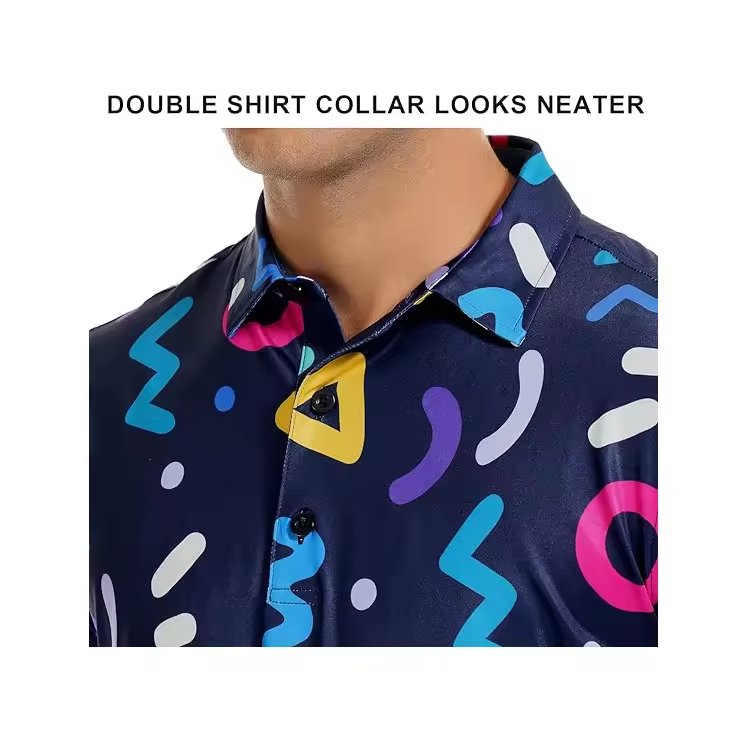 OEM custom logo printed sublimated men's t-shirts sport fashion golf polo t-shirt custom polo shirts for men