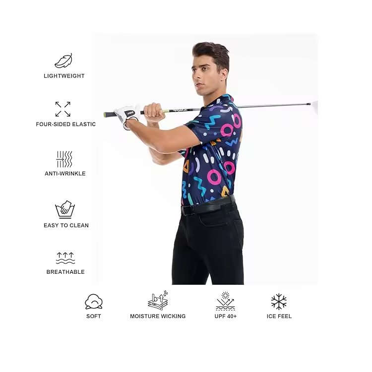 OEM custom logo printed sublimated men's t-shirts sport fashion golf polo t-shirt custom polo shirts for men