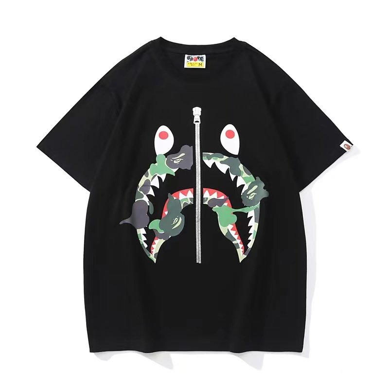 Top Quality New arrival Brand Fashion Designer Bapees T-shirt Men's T-shirts Loose Printed Ape Tee Shirts T-shirt Streetwear