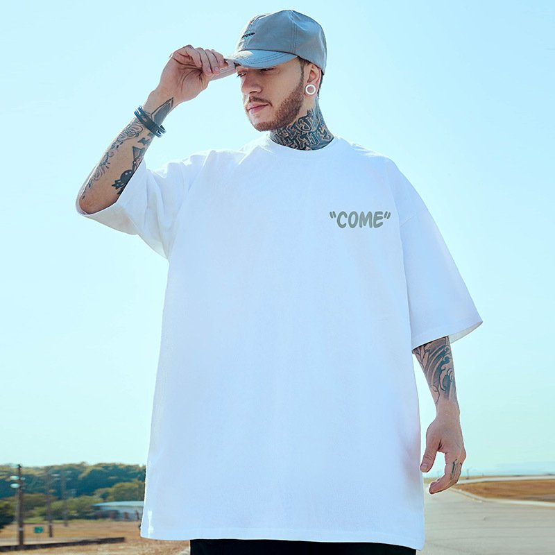 men's t-shirts Pattern T-shirt printed short sleeved T shirt summer fashion street hip hop High Street loose top