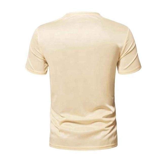 V Neck Men T-Shirt With Printing Shirts Custom Your Brand Logo Men's Summer Polyester T-Shirts