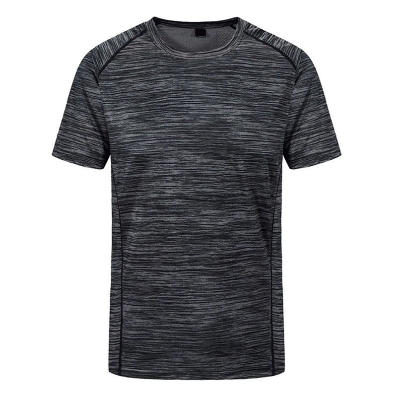 V Neck Men T-Shirt With Printing Shirts Custom Your Brand Logo Men's Summer Polyester T-Shirts