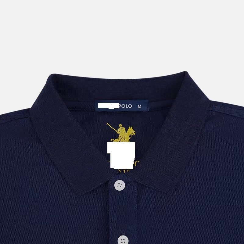 B95Men's polo shirt Men's summer casual embroidered short-sleeved men's T-shirt shirt