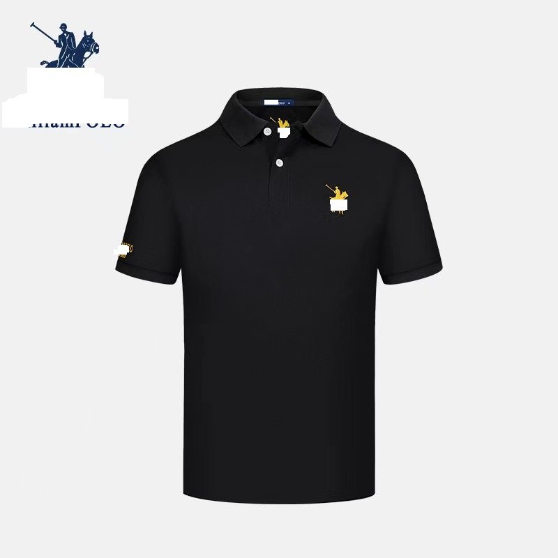 B95Men's polo shirt Men's summer casual embroidered short-sleeved men's T-shirt shirt