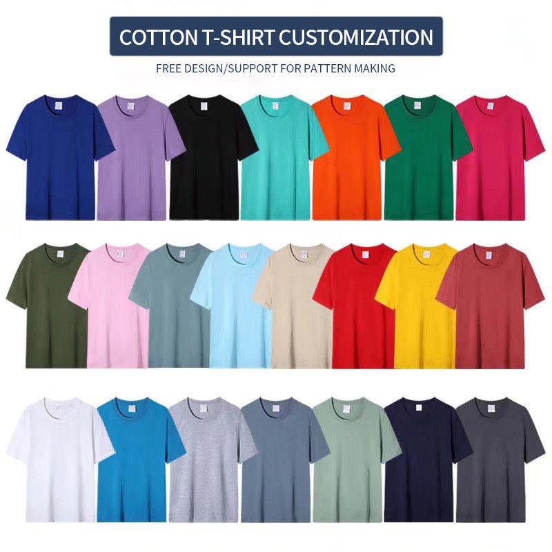 Haisi Wholesale 100% Cotton High Quality Custom Men's T-shirt Printing Your Brand T Shirt Men Graphic Tees Shirt Women Oversize