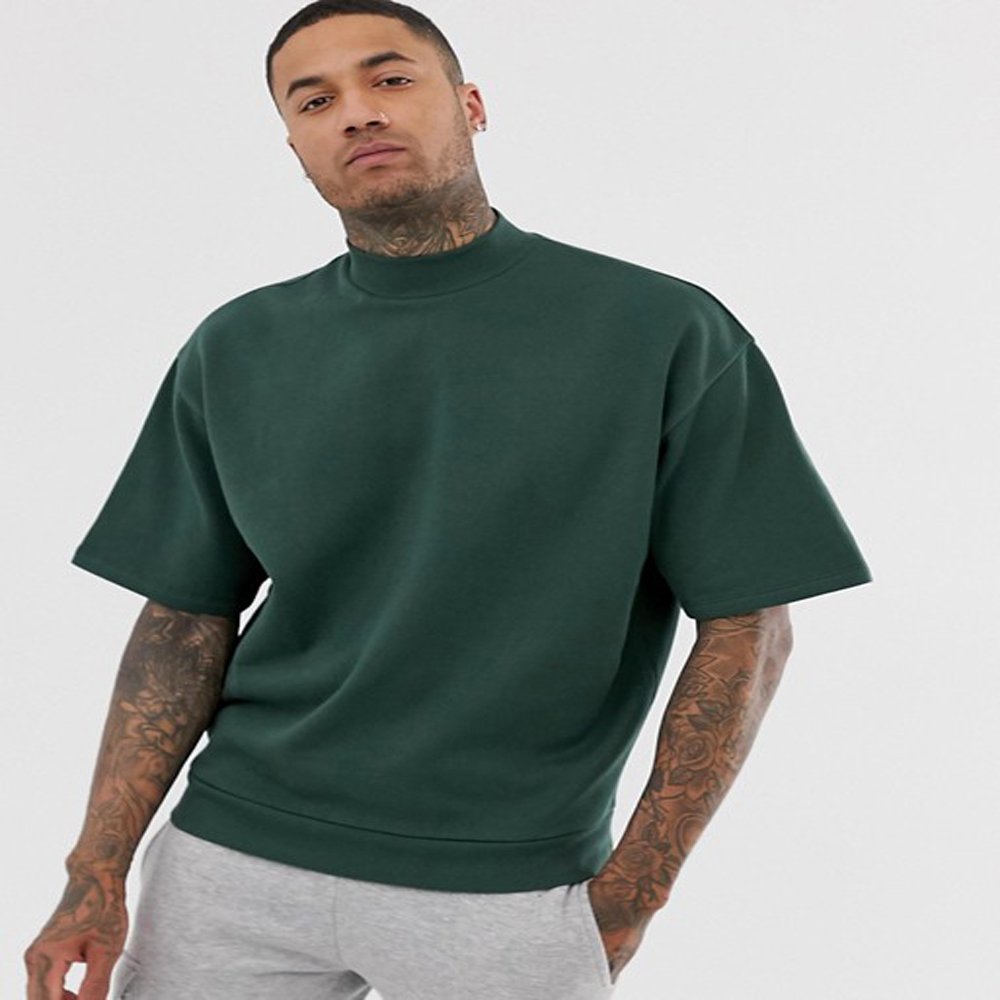 Blank Custom High Quality Heavyweight tshirts with your logo printed 100% Cotton Oversized Plain Plus Size Men's T-shirts