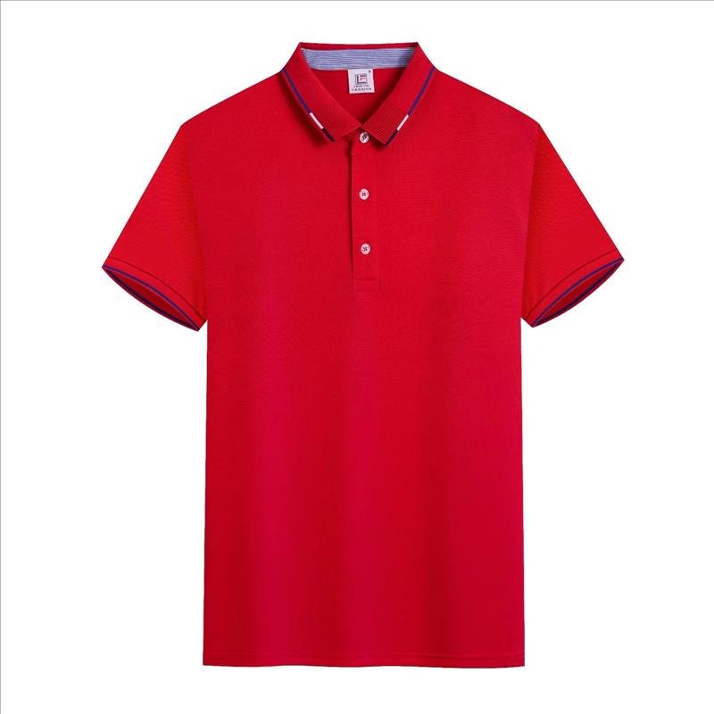 New Design Custom Logo Men Clothes Short Sleeved Polyester Spandex Quick-dry Golf T Shirt Casual Lapel Polo Shirt