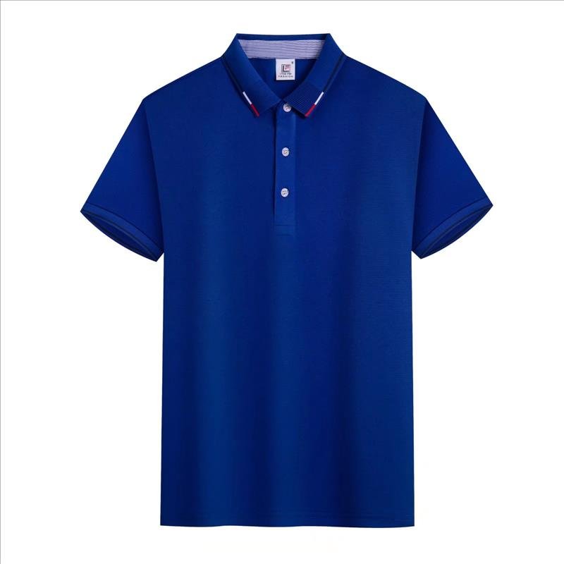 New Design Custom Logo Men Clothes Short Sleeved Polyester Spandex Quick-dry Golf T Shirt Casual Lapel Polo Shirt