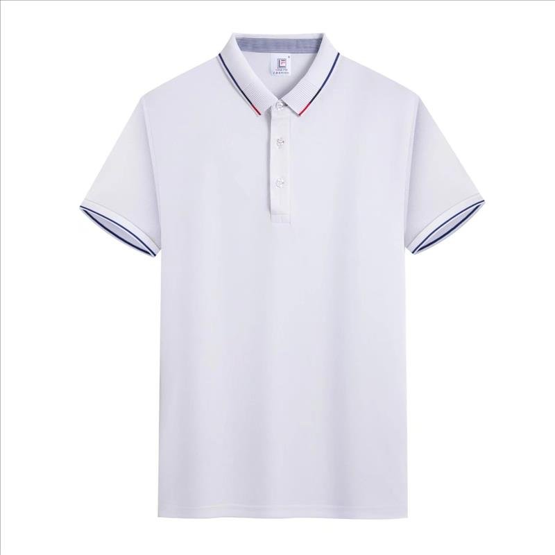 New Design Custom Logo Men Clothes Short Sleeved Polyester Spandex Quick-dry Golf T Shirt Casual Lapel Polo Shirt