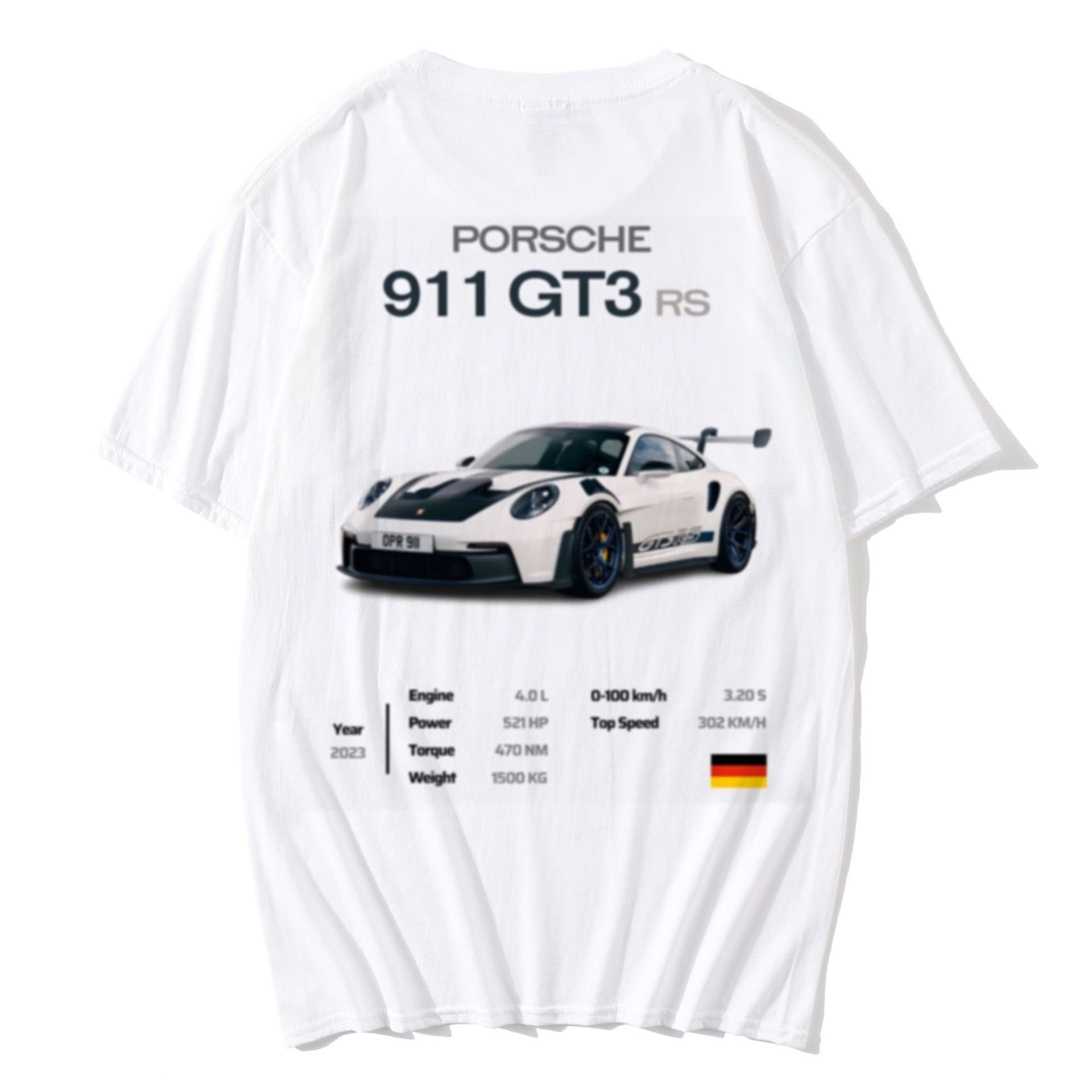 2024 Cheap Price Casual Cartoon Car Digital Printed Round Neck Short Sleeve T-Shirt For Men