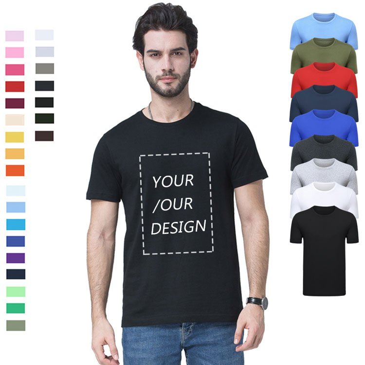 OEM clothing manufacturers custom LOGO wholesale 100%cotton men's t-shirts printing tshirts oversized shirts fashion shirt