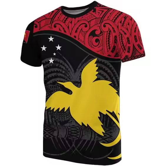 Sublimation Printed Clothing Summer Short Sleeve T-shirt Printed On Demand Breathable Men's T-shirt