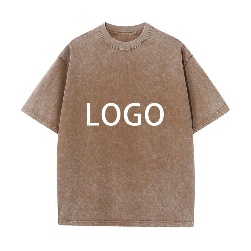 Luxury Men's 100% Cotton T-Shirt High Quality Vintage Logo Custom Faded Oversized Acid Washed Design Short Sleeve O-Neck Print
