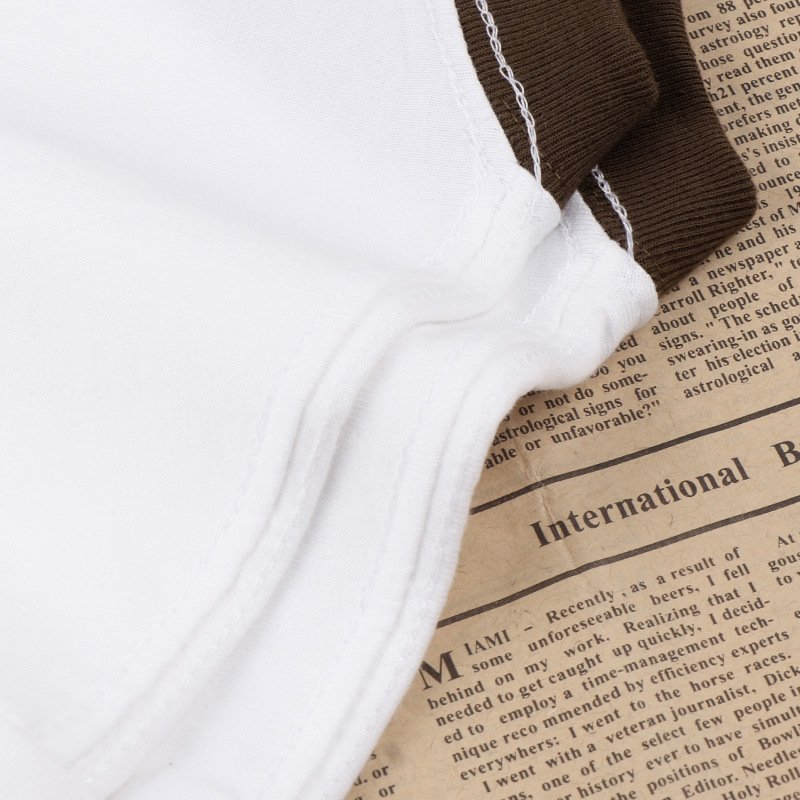 Wholesale Factory Custom Logo Packing 250g Collar Contrast Color Oversized tshirt Men's T-shirts
