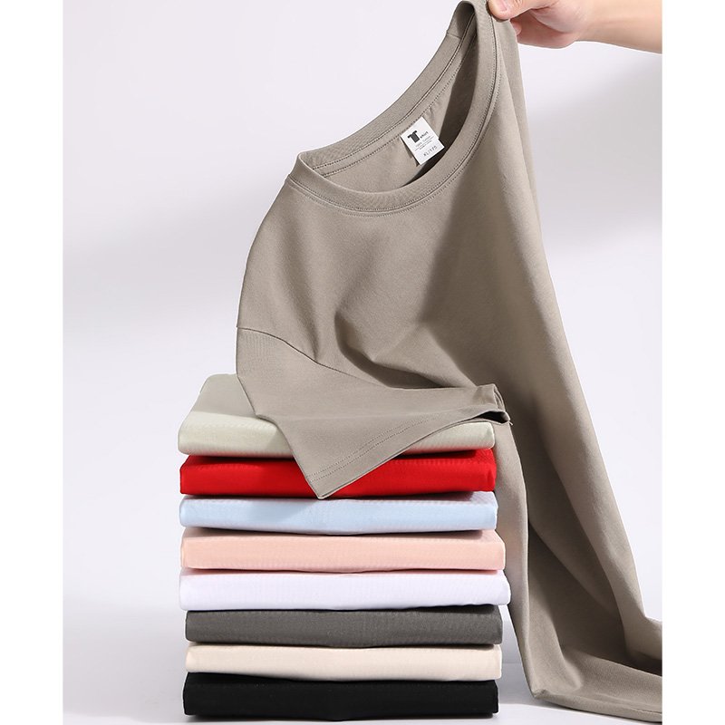 Wholesale Custom Heavy Cotton Men's T-Shirt Plus Size Blank T-Shirt for Custom Printing High Quality Clothing