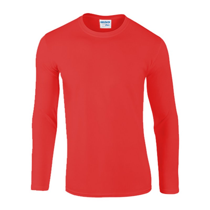 Wholesale 100% Cotton Custom Logo With Your Design O-Neck Silk Screen printing Long Sleeve Men's T Shirt