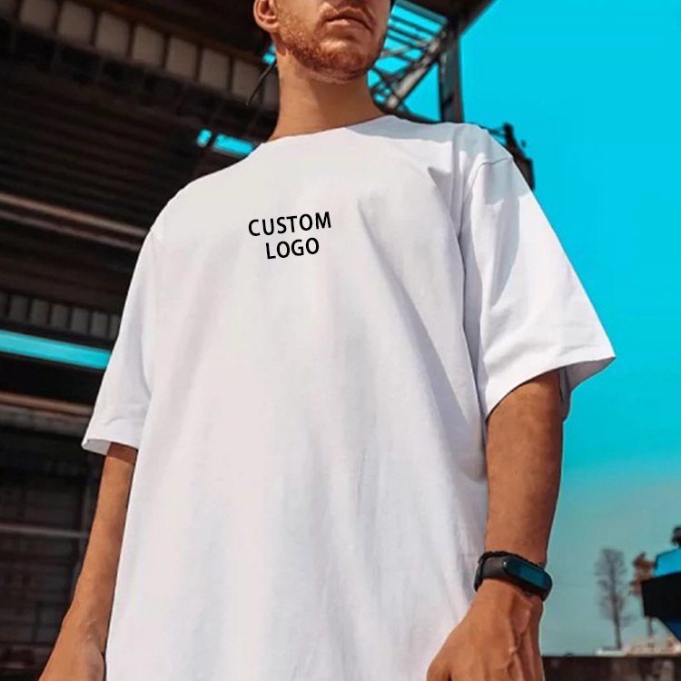 Outfits Leisure blank jersey cotton 210g streetwear wholesale custom 3d puff print silk print t shirts oversize men's t-shirts