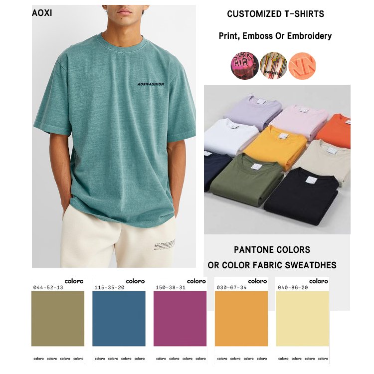 Outfits Leisure blank jersey cotton 210g streetwear wholesale custom 3d puff print silk print t shirts oversize men's t-shirts