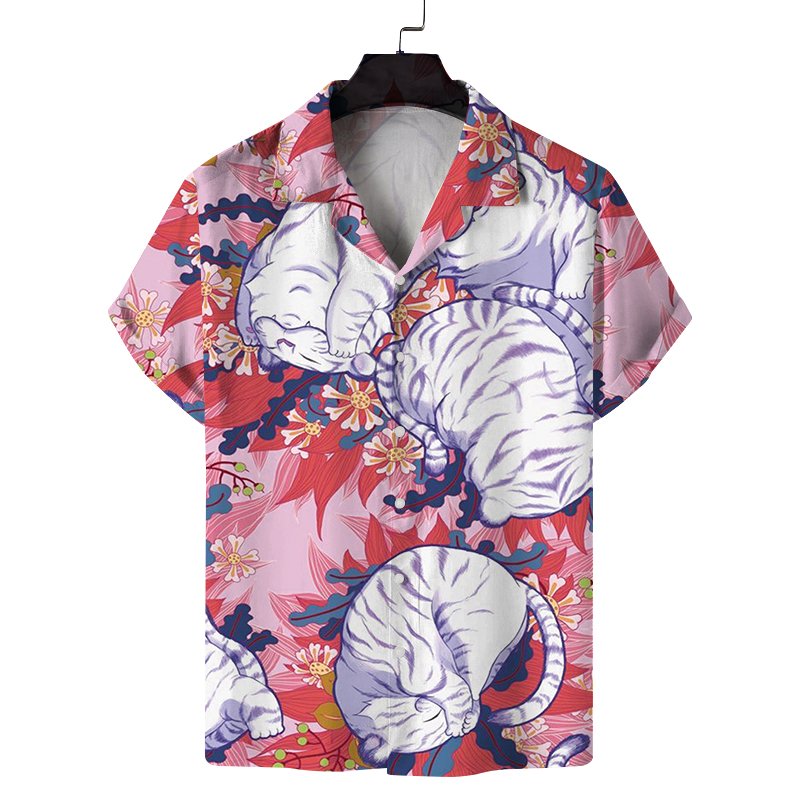 Custom Mens Wear Clothing camisa hawaiana High Quality Aloha Hawaiian Shirt Breathable Bowling Vintage T-shirt for Men