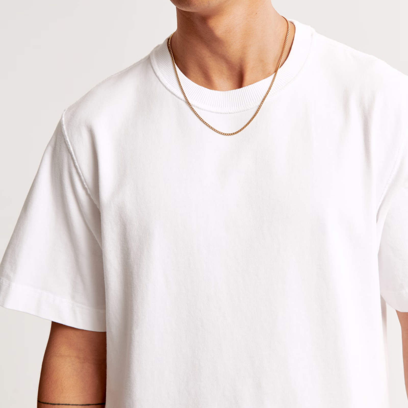 Wholesale crop top boxy fit men's t-shirt drop shoulder blank cropped length 100% Cotton oversized tshirt