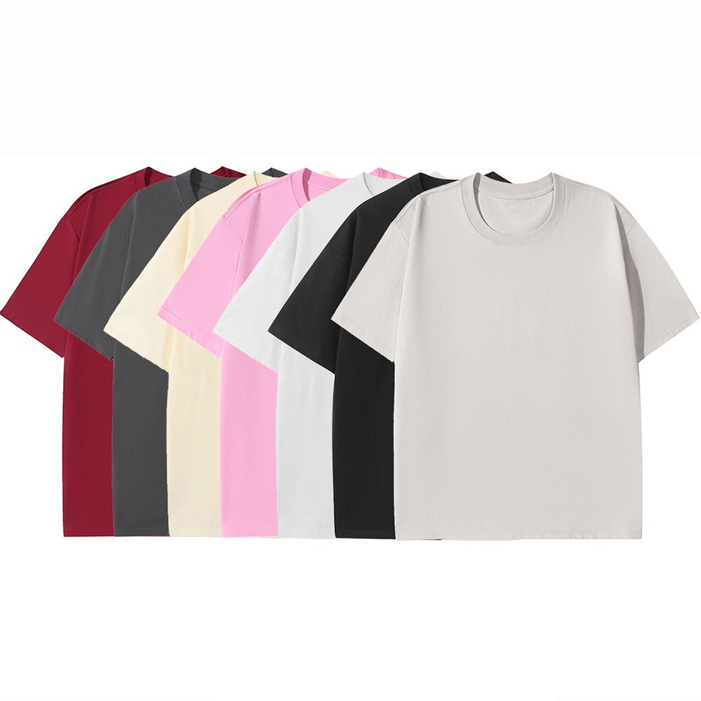 ET-111 Thick fabric 300gsm plus size unisex tee shirts multipack high quality custom graphic design men's t-shirt