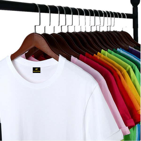Cheap 20 colors unisex custom logo short sleeve shirt plain 200g cotton advertising T-shirt printed logo blank men's T-shirt