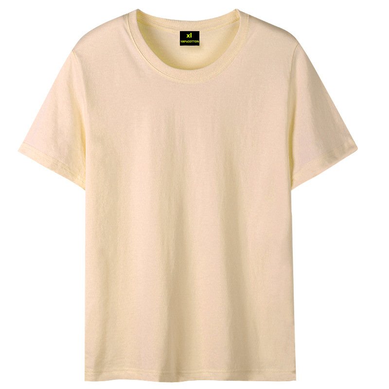 Cheap 20 colors unisex custom logo short sleeve shirt plain 200g cotton advertising T-shirt printed logo blank men's T-shirt