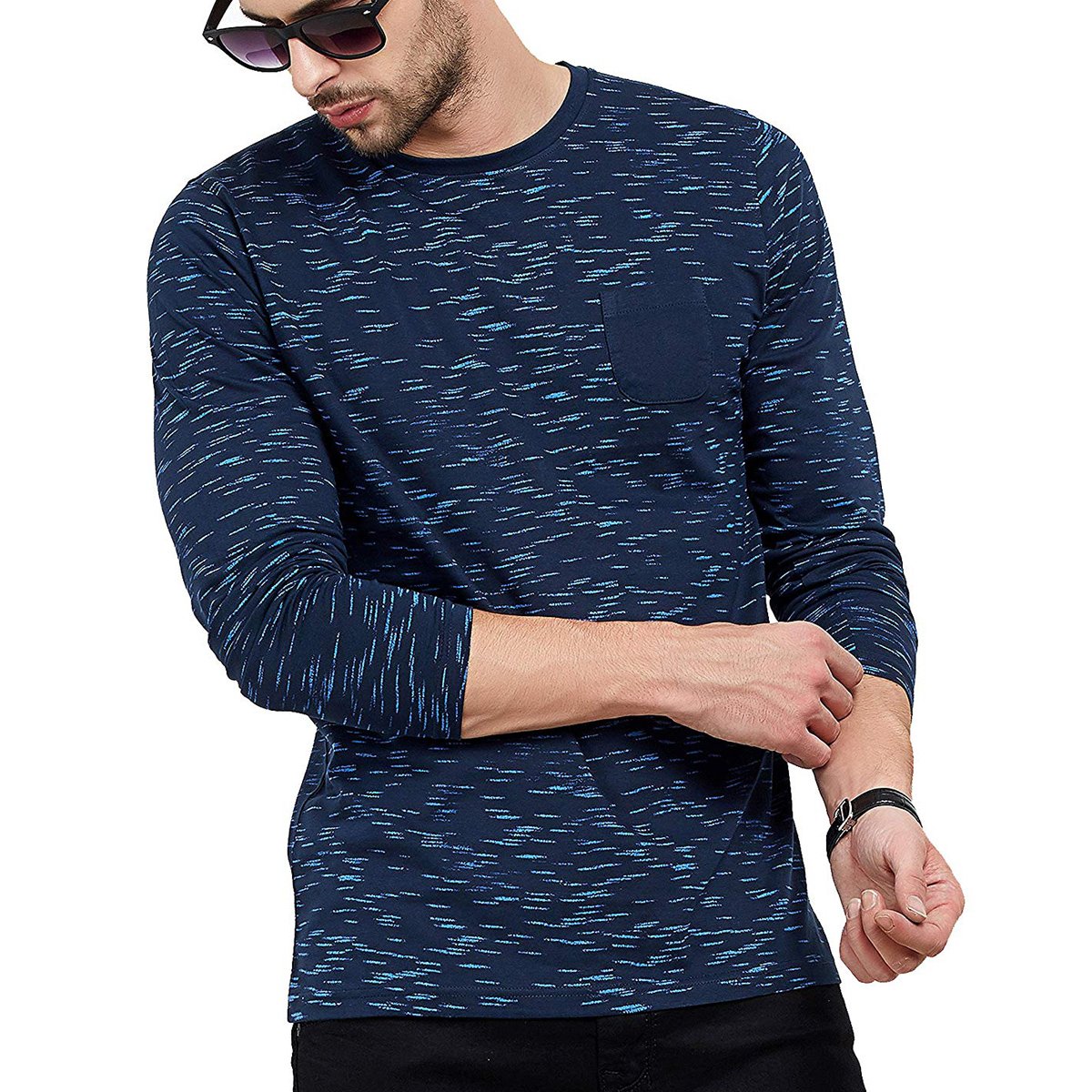Full Sleeve Soft Custom Printing Men T Shirt / Wholesale High quality Men Casual T Shirts
