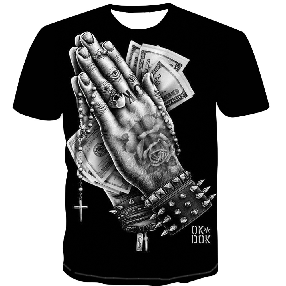 Summer Men's T Shirt 3D Printed Graphic Money Shirts For Men Street Shirt Clothing Camiseta Man Clothes