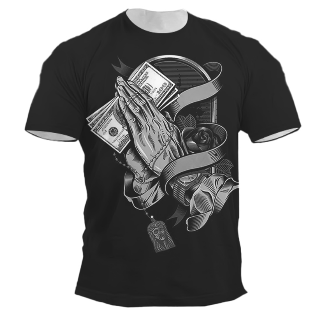 Summer Men's T Shirt 3D Printed Graphic Money Shirts For Men Street Shirt Clothing Camiseta Man Clothes