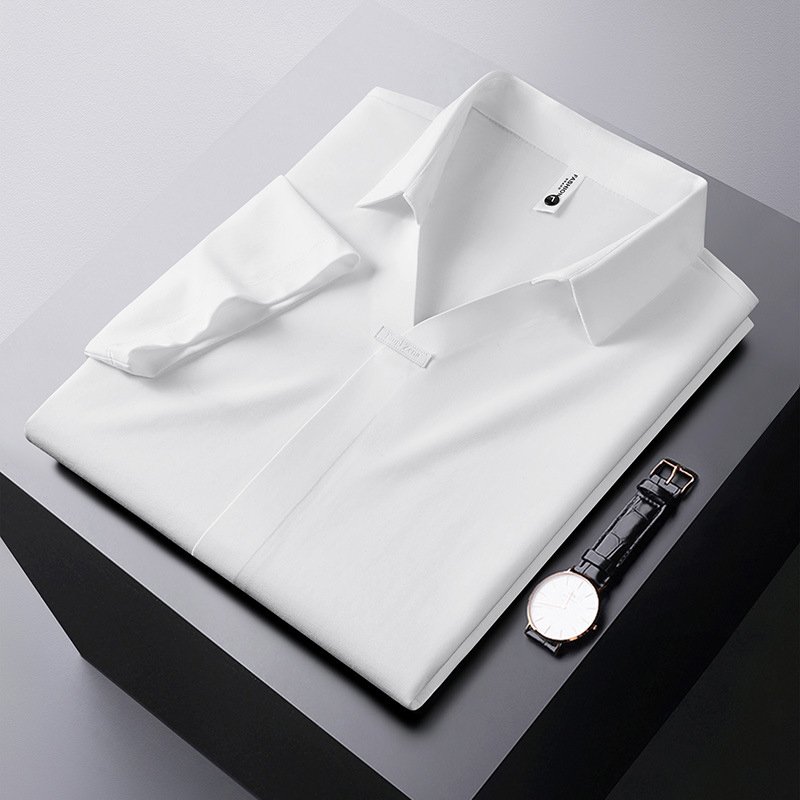 TONGYANG High-end Men's Short Sleeve Polo Shirts Summer Ice Silk Breathable Solid Casual T-shirts Fashion Men Clothing