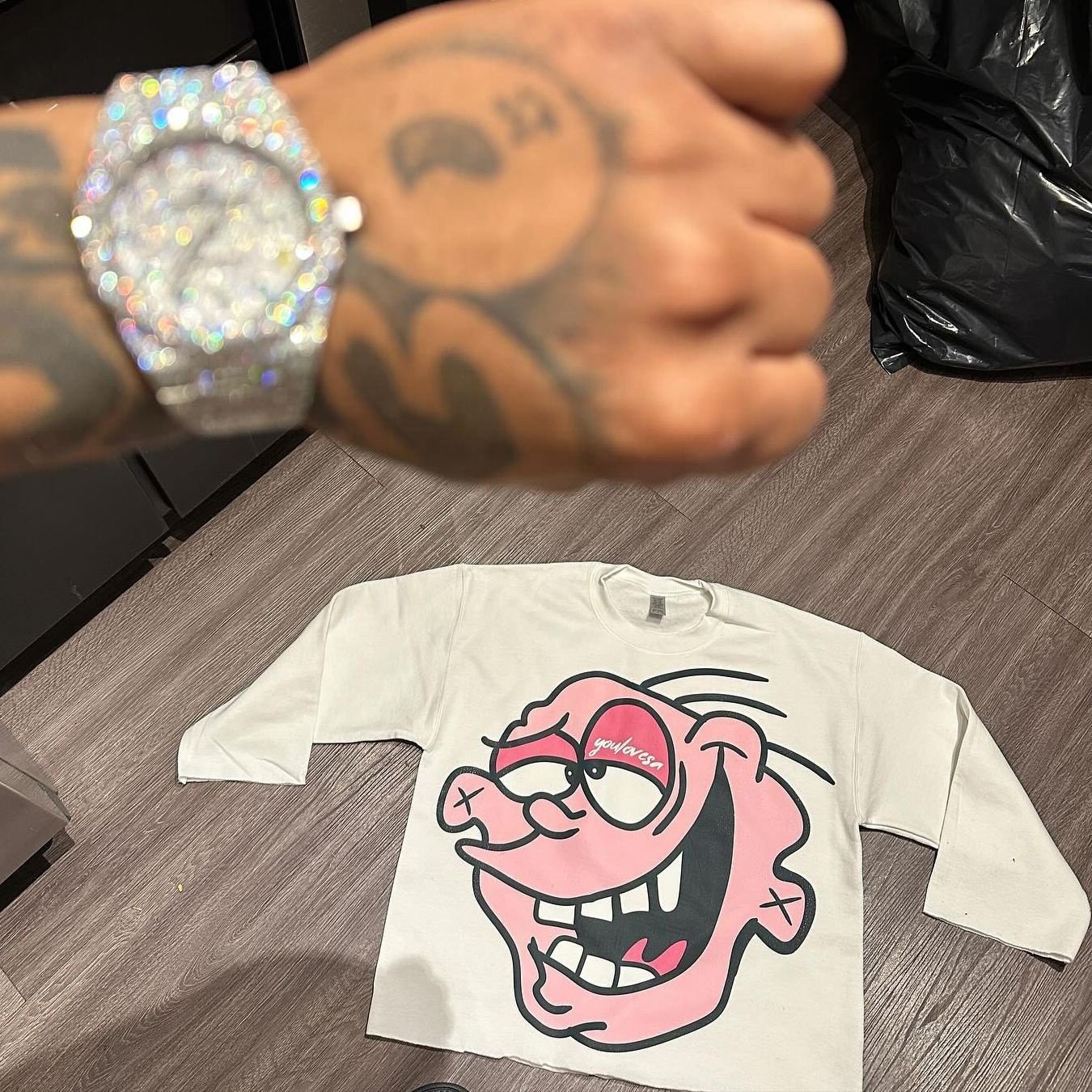 OEM Custom heavyweight double layer dtg print Boxy floaty oversized fit distressed men shirt men tee