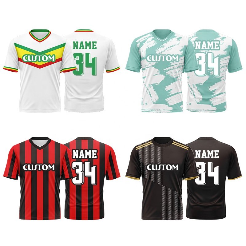 Custom Cheap soccer kits for teams Short Sleeve Men'S football t-shirts Breathable original football shirt sports kits WO-X970