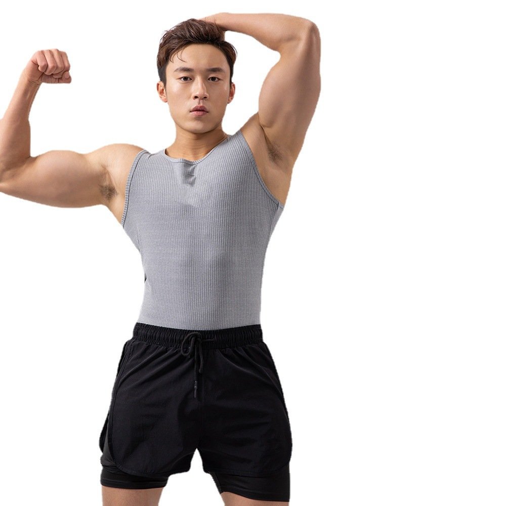Pack of 3 New trending Men's tank tops sports sleeveless vest Modal men's sports elastic vest