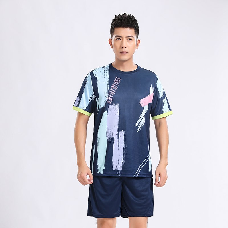 Good quality wholesale 2024 badminton t-shirts casual sports clothes running fitness sports set men's badminton t-shirt