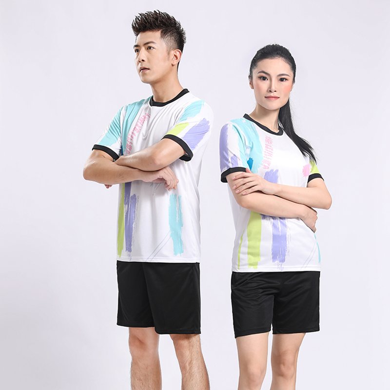 Good quality wholesale 2024 badminton t-shirts casual sports clothes running fitness sports set men's badminton t-shirt