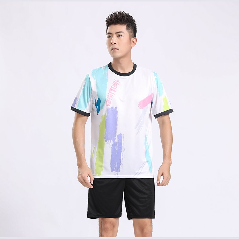 Good quality wholesale 2024 badminton t-shirts casual sports clothes running fitness sports set men's badminton t-shirt