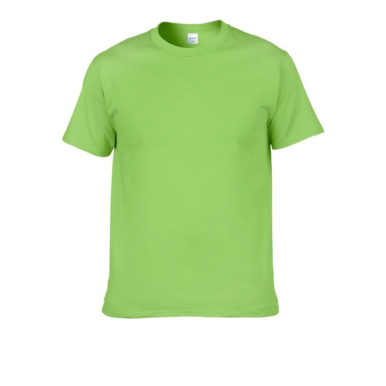 High Quality Custom Printing Short Round Neck Men T shirt Blank 100% Cotton Plain T Shirt
