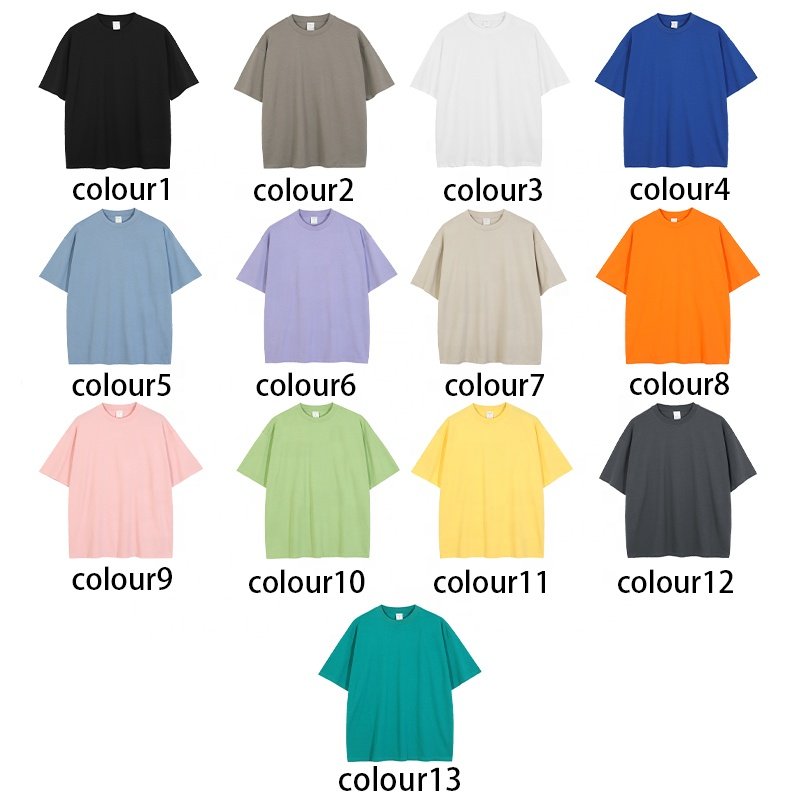 Wholesale High Quality New Design Customized Men's T-shirts Heavy Weight Oversized T Shirt 100%Cotton T-shirts