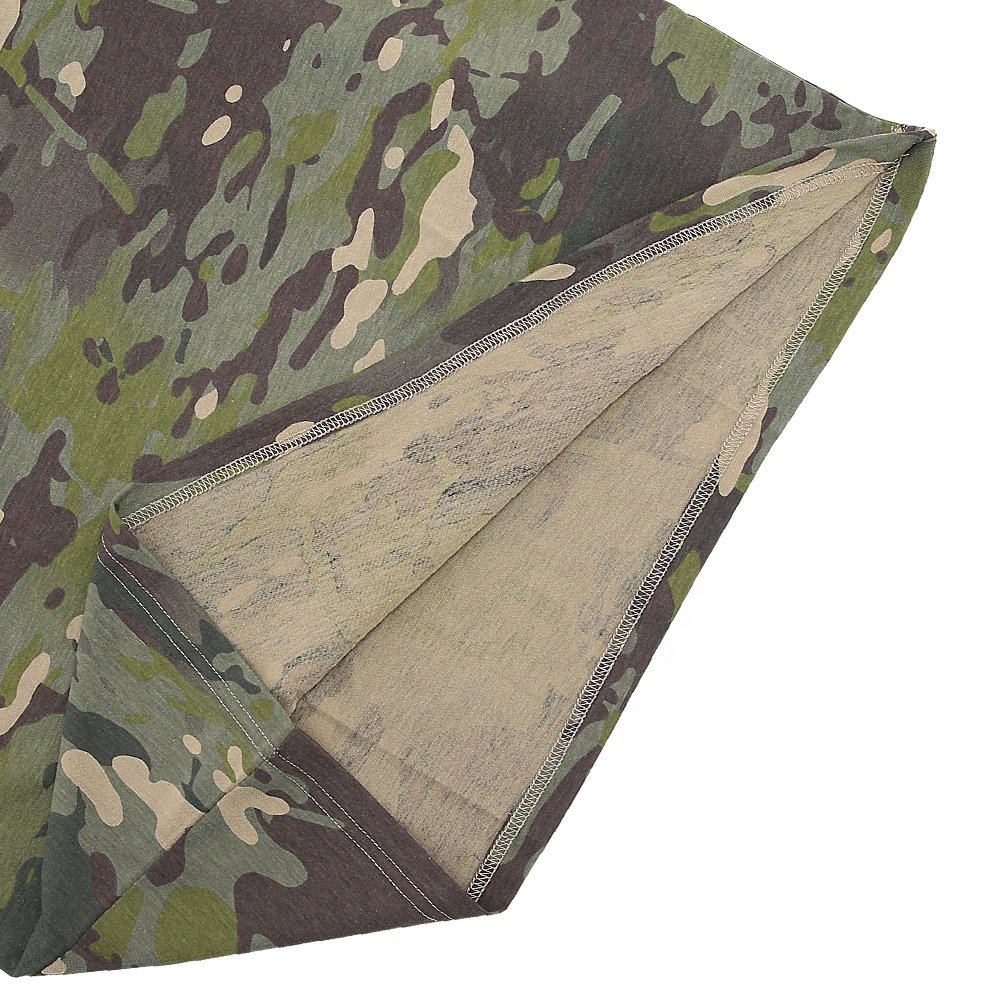 KMS Customize Camouflage Urban Sport Fitness Anti-Wrinkle Embroidered Short Sleeves Men Clothes Camouflage T-Shirt
