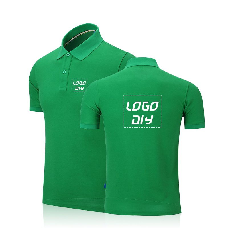 Men's t-shirt lapel polo shirt corporate workwear custom printing embroidery logo advertising polo shirts