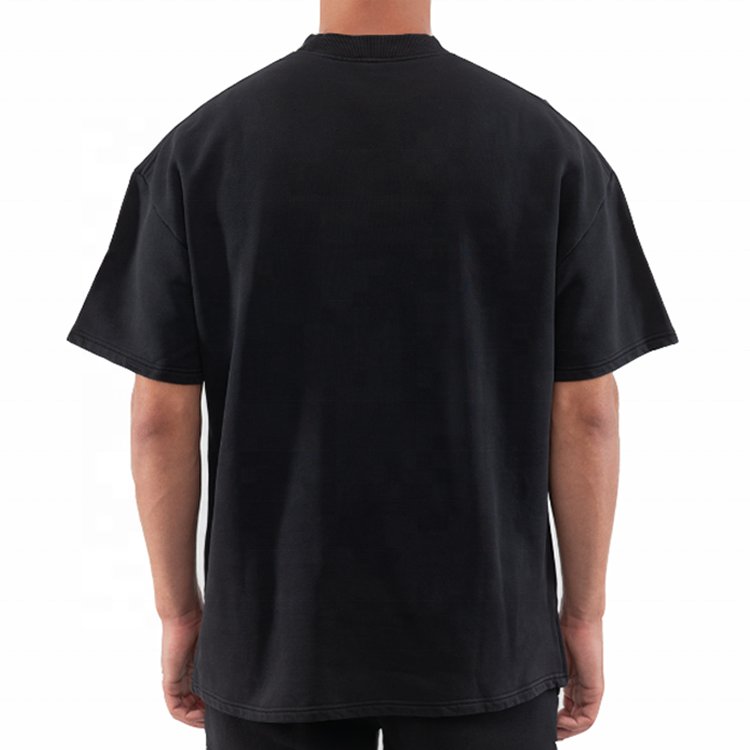 Wholesale High Quality White T-Shirts Blank Custom Graphic Printed Cotton T Shirt Plain Oversized Heavy Men'S T-Shirt
