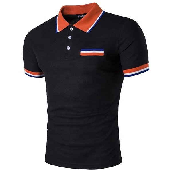 New Design Custom Logo Men Clothes Short Sleeved T Shirt Casual Lapel Business Polo Shirt